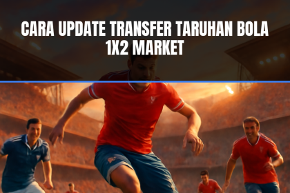 Image depicting an intense football match capturing the thrill of update transfer taruhan.