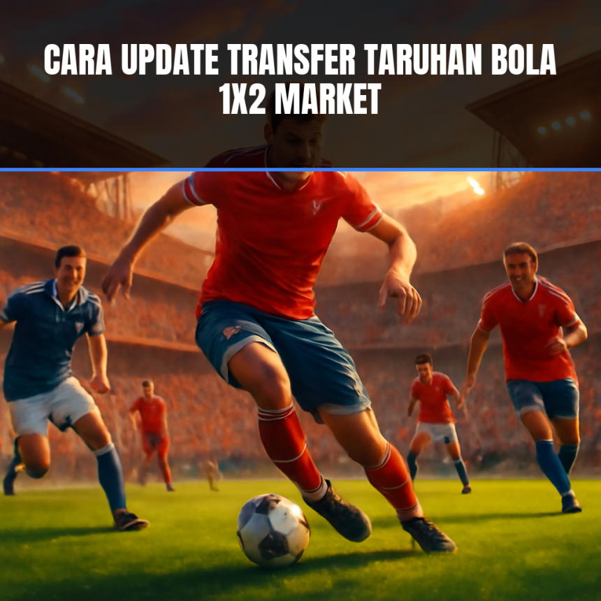 Image depicting an intense football match capturing the thrill of update transfer taruhan.